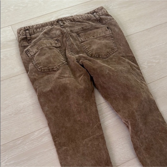 EUC Free People Skinny Brown Corduroy Pants - Picture 8 of 8
